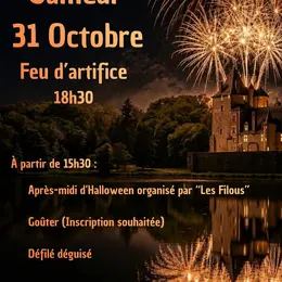 Halloween et feu d'artifice