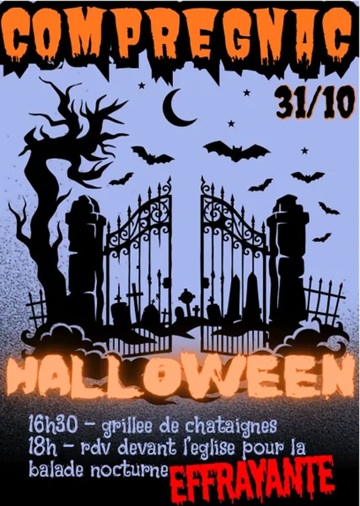 Halloween - Grillée de châtaignes et défilé déguisé - Comprégnac