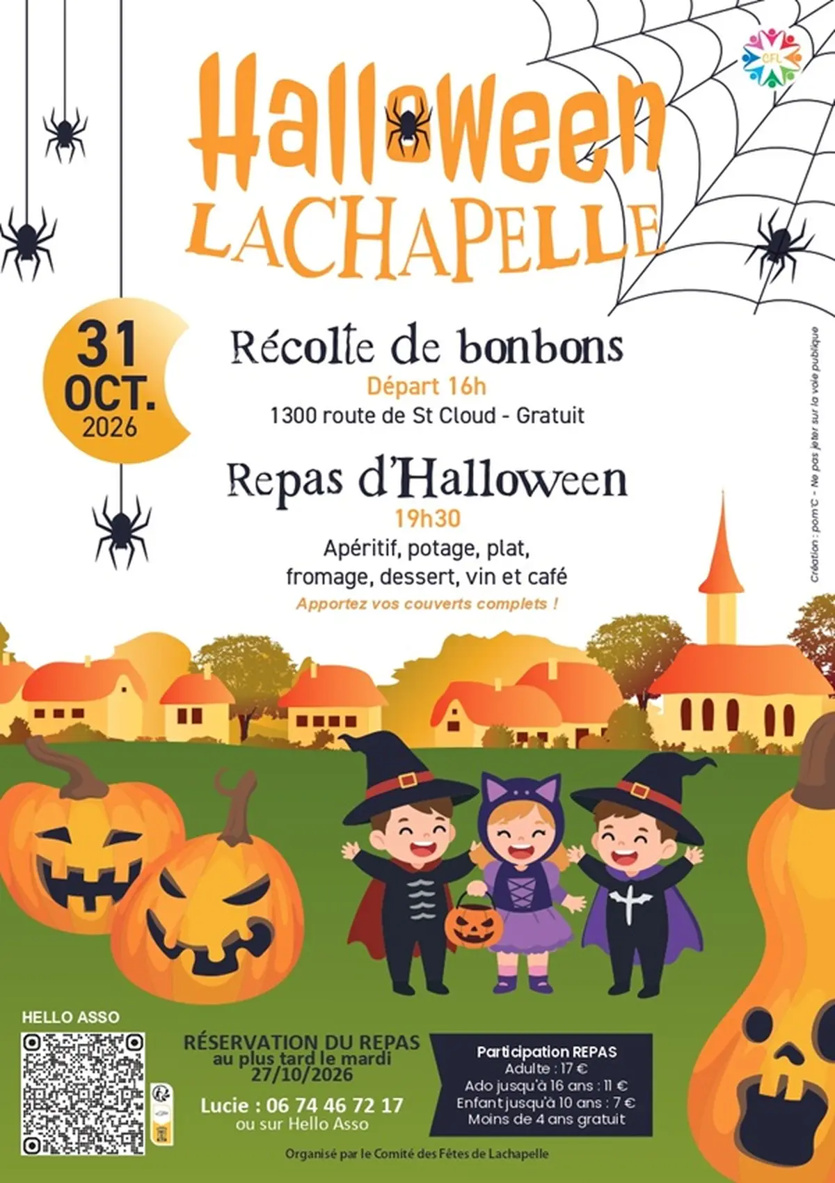 Halloween - récolte de bonbons et repas