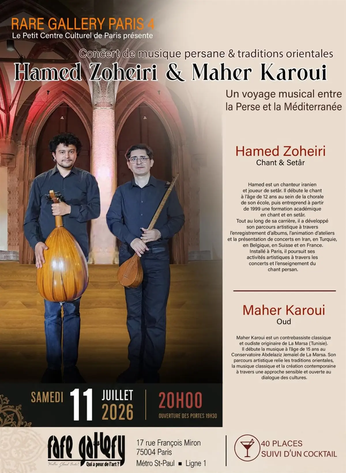 Hamed Zoheiri & Maher Karoui dans Musique persane et traditions orientales