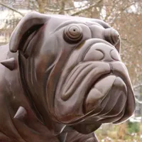 Hector, le bulldog est installé depuis décembre 2010 dans le Parc des Sculptures &copy; jds
