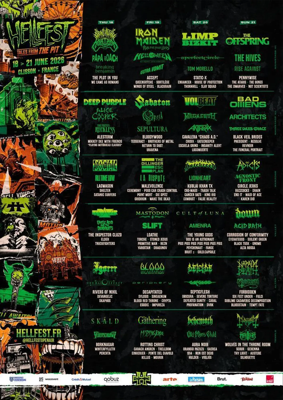 L'affiche du Hellfest 2026
