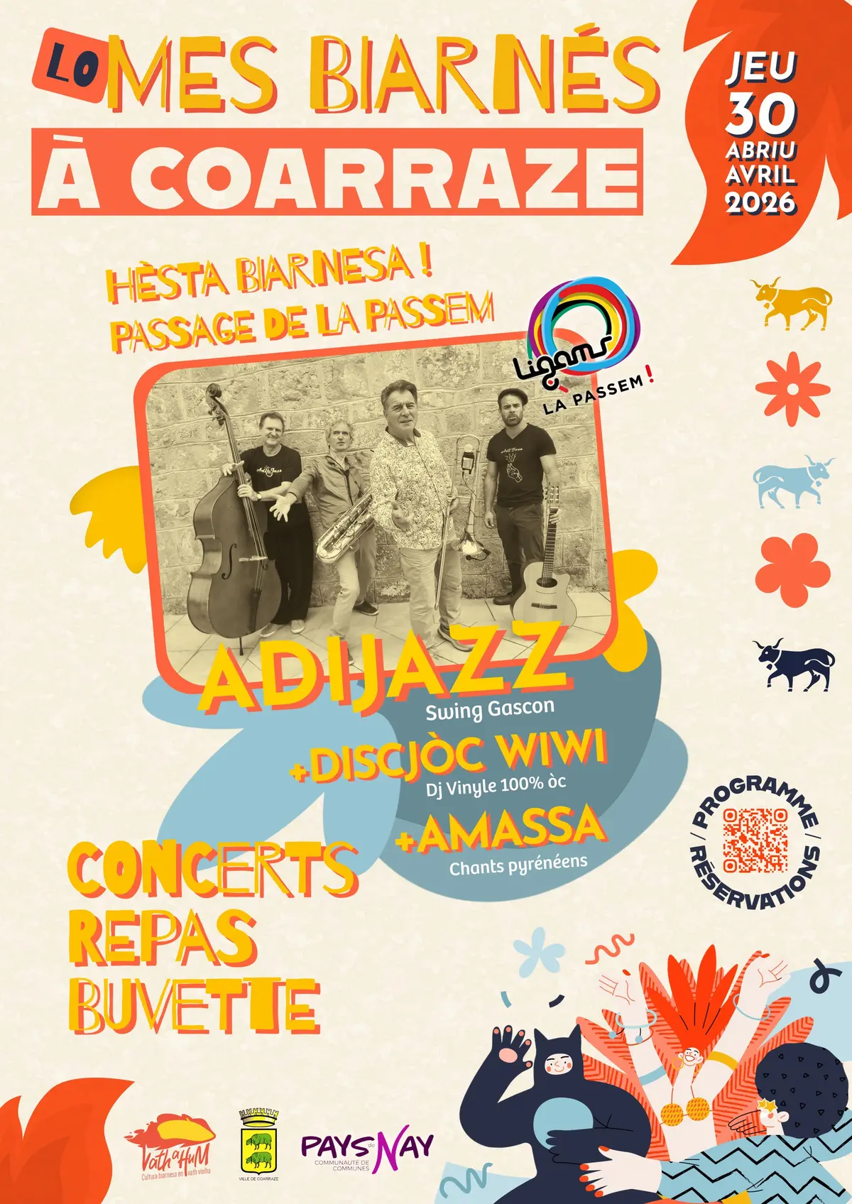 HEST'A HUM! Concert ADIJAZZ + DISCJÒC WIWI + AMASSA et Passage PASSEM
