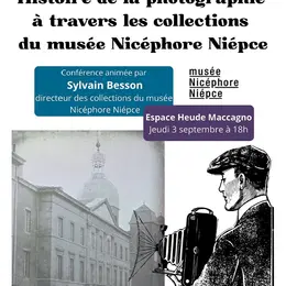 'Histoire de la photographie à travers les collections du musée Nicéphore Niépce' Conférence à l'Espace Heude Maccagno de Nogent-sur-Seine