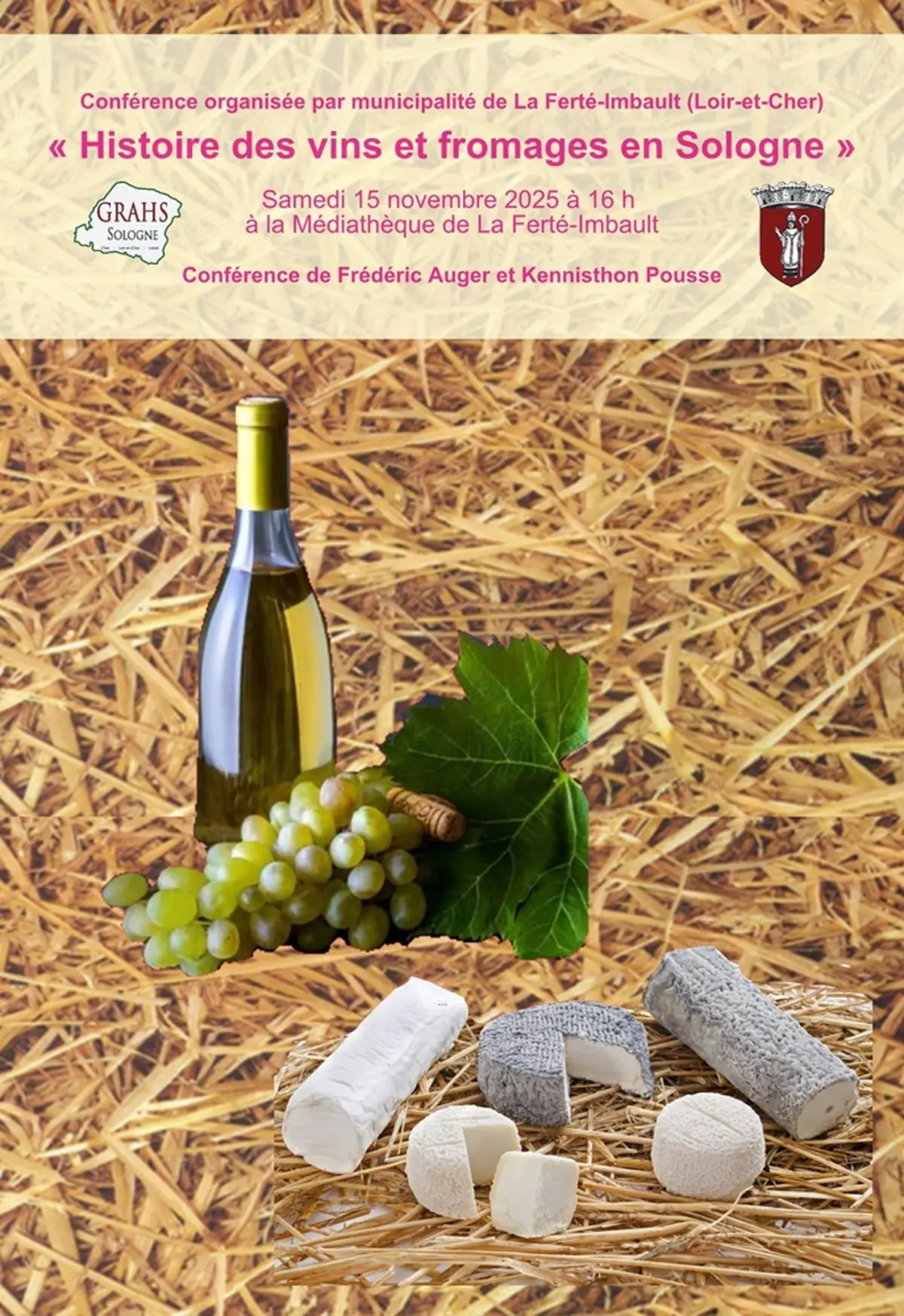 Histoire des vins et fromages en Sologne Conférence du GRAHS
