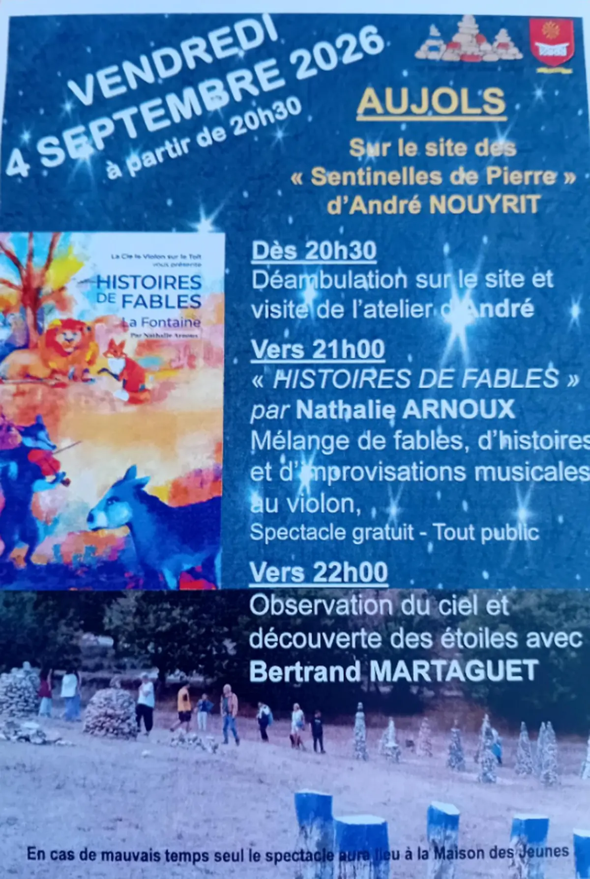 Histoires de fables et observation du ciel