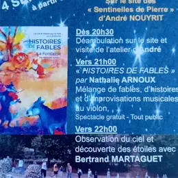 Histoires de fables et observation du ciel
