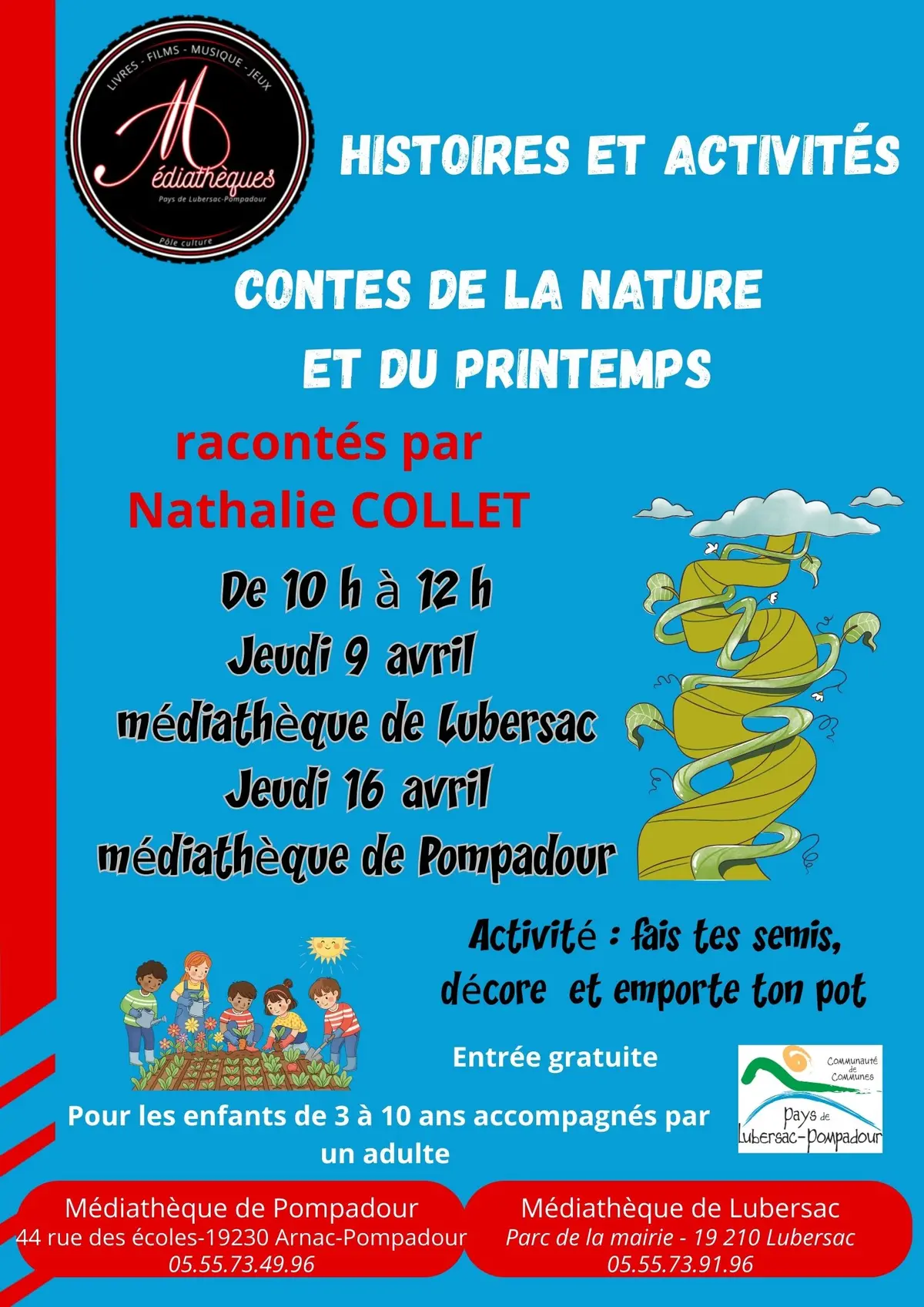 Histoires et activités : contes de la nature et du printemps