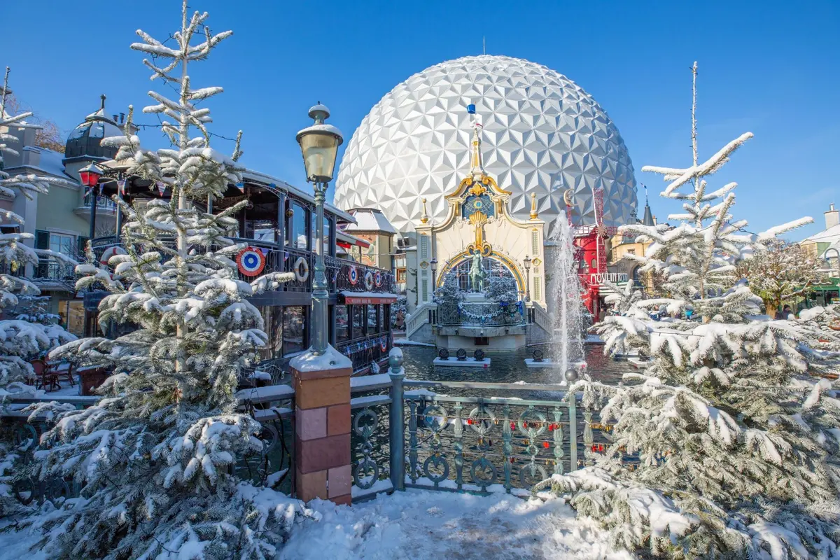 Le quartier français sous un manteau blanc