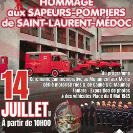 Hommage aux sapeurs-pompiers de Saint-Laurent-Médoc