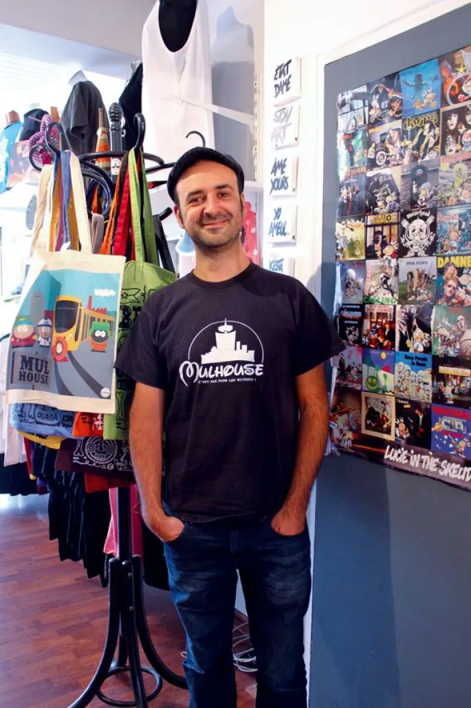 Hugues Baum, graphiste créateur de T-shirt mulhousiens