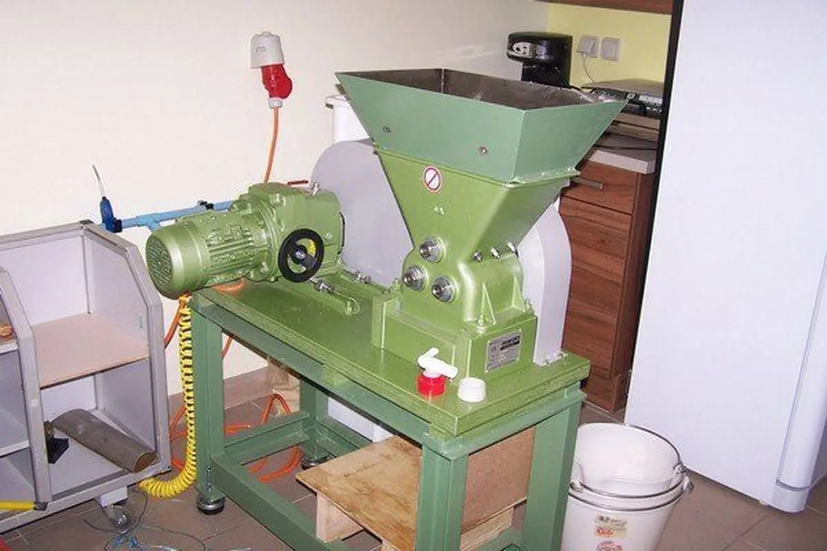 La presse de l'huilerie artisanale de Wittisheim