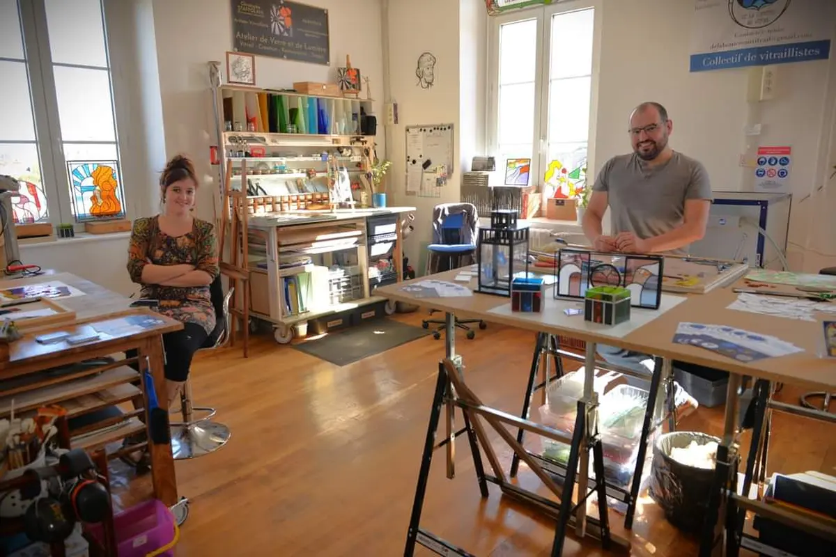 Ici, nos savoir-faire - Visite Atelier De la lumière au Vitrail