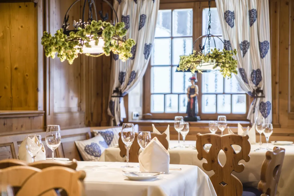 Le restaurant et ses menus raffinés