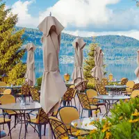 La terrasse de l'hôtel DR