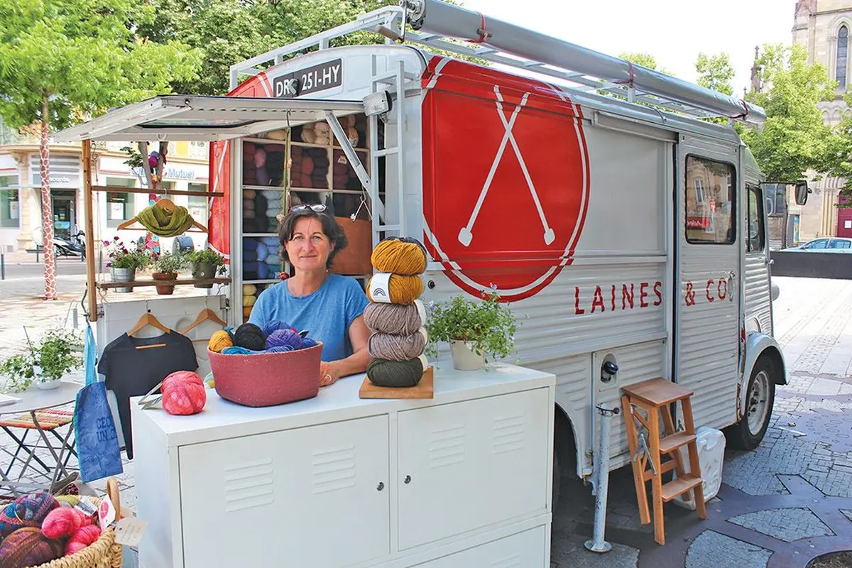 Andrea Tschernig a adapté le concept du food truck à la laine