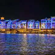 Illumination des façades du port « Maison de pêcheurs en lumière artistique »