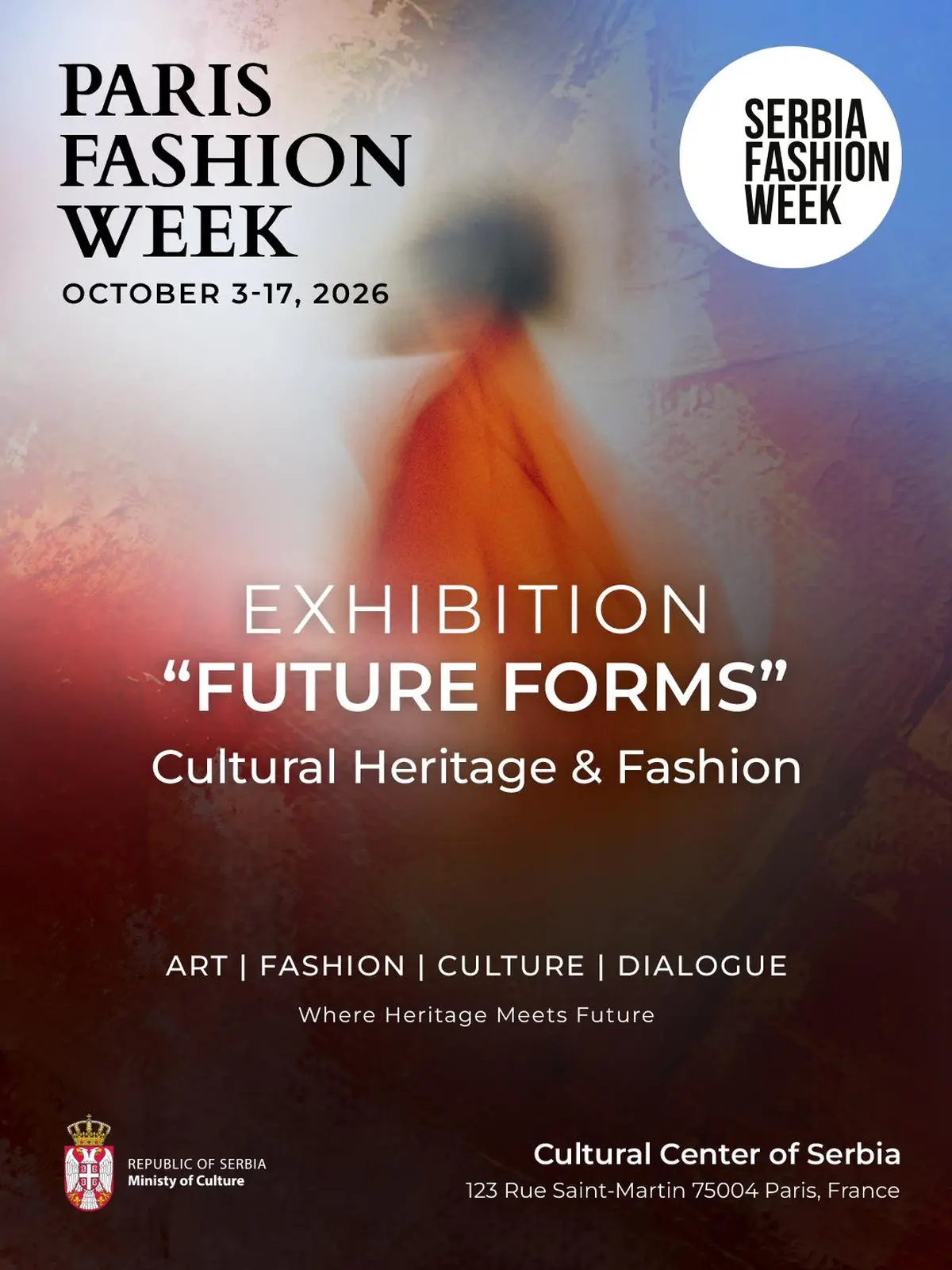 Exposition de mode et design contemporains : Future Forms au Centre culturel de Serbie
