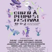Programmation 2026 du Chien à Plumes Festival au lac de Villegusien : plus de 40 groupes sur 5 scènes