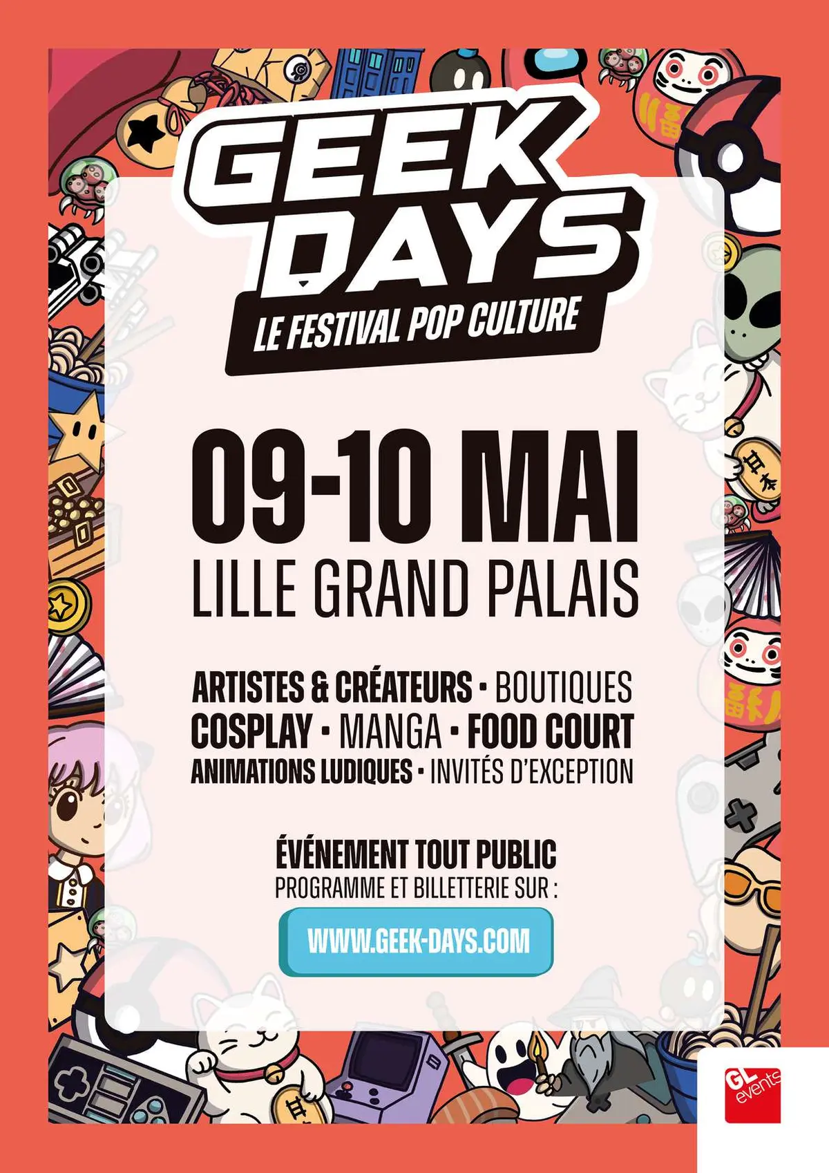 Les Geek Days au Grand Palais de Lille : cosplay, jeux vidéo et culture geek réunis
