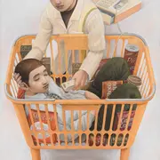 Exposition de peintures de Tetsuya Ishida à la galerie Gagosian de Paris