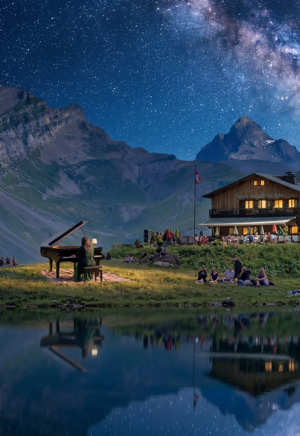 Festival de piano en plein air à l'Alpage du Lac de Gers, à Samoëns