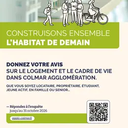 Enquête sur l'habitat et le logement à Colmar Agglomération : donnez votre avis sur votre cadre de vie