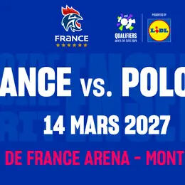 Match de handball France - Pologne pour les qualifications à l'EHF EURO 2028 à Montpellier