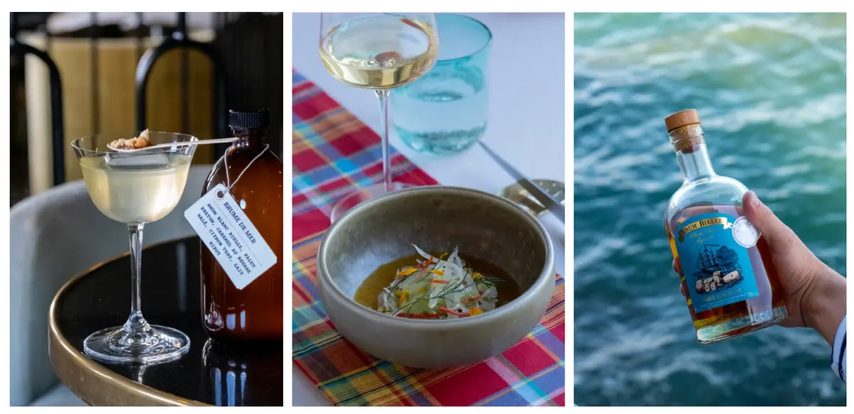 Menu gastronomique entre Bretagne et Antilles au restaurant Le Pourquoi Pas à Dinard