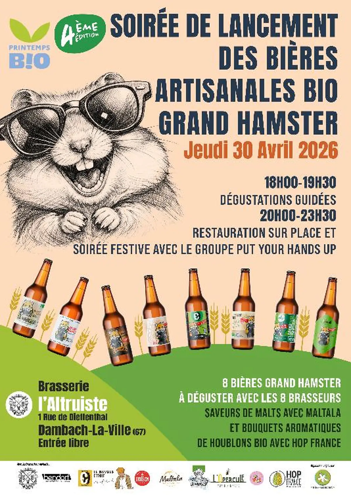 Le Grand Huit des Bières Bio Grand Hamster à Dambach-la-Ville