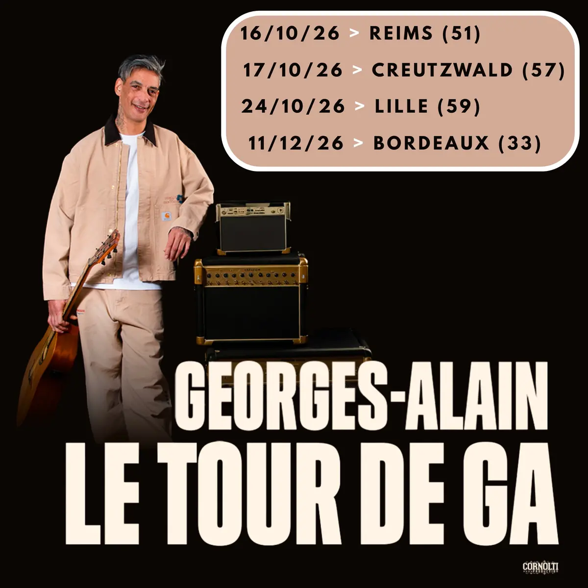 Georges-Alain se réinvente en Monsieur Jones et annonce 4 concerts en France pour l'automne 2026