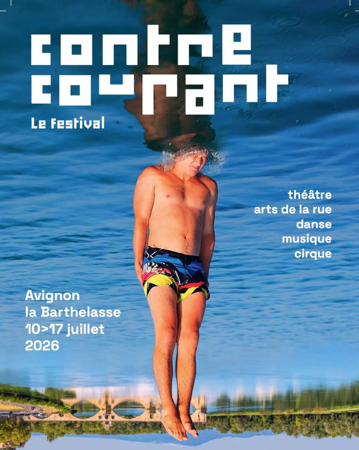Festival Contre Courant à Avignon : théâtre, cirque et arts de la rue sur l'île de la Barthelasse