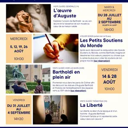 Visites guidées et ateliers au musée Bartholdi de Colmar