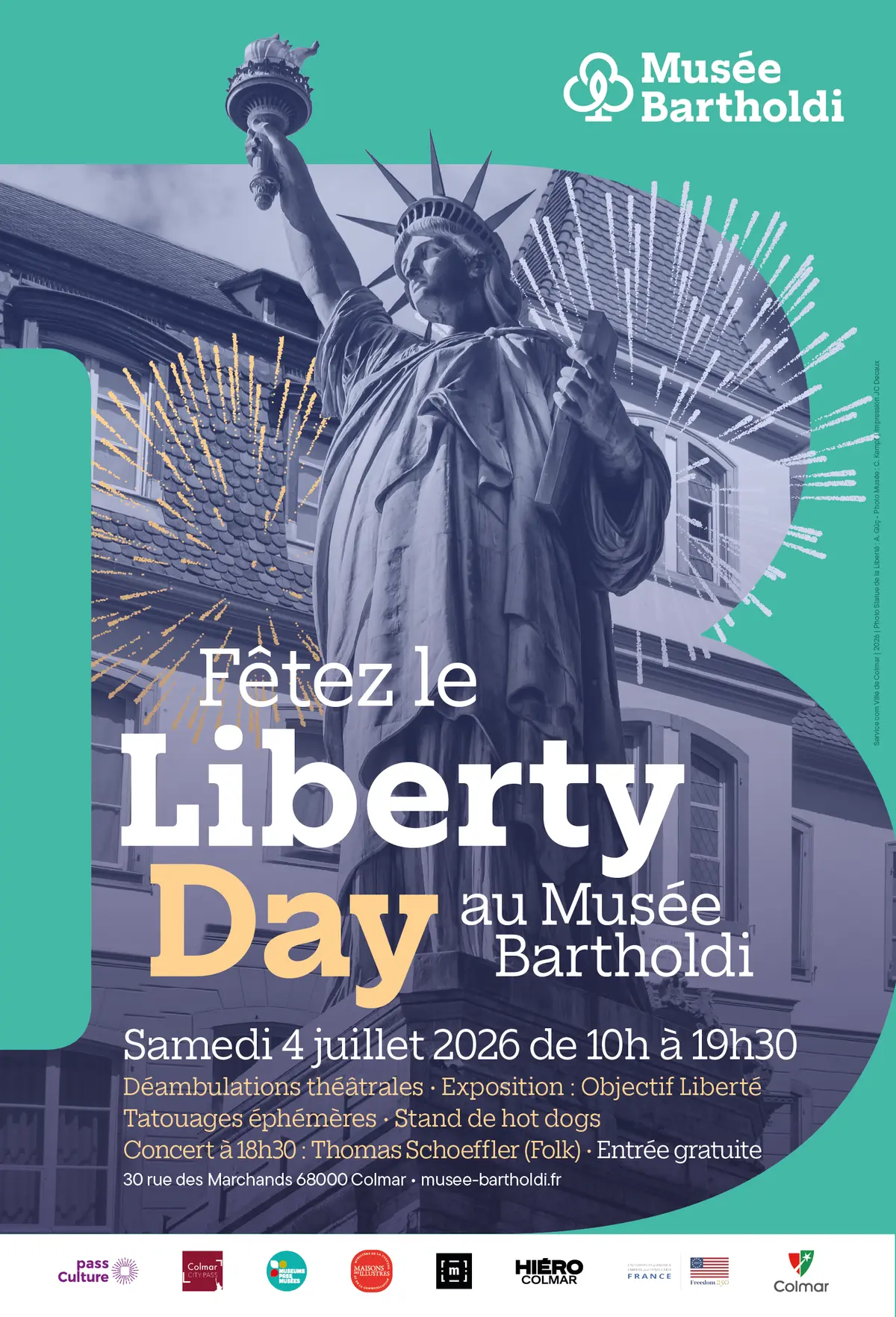 Liberty Day au Musée Bartholdi de Colmar : théâtre, musique et photographie