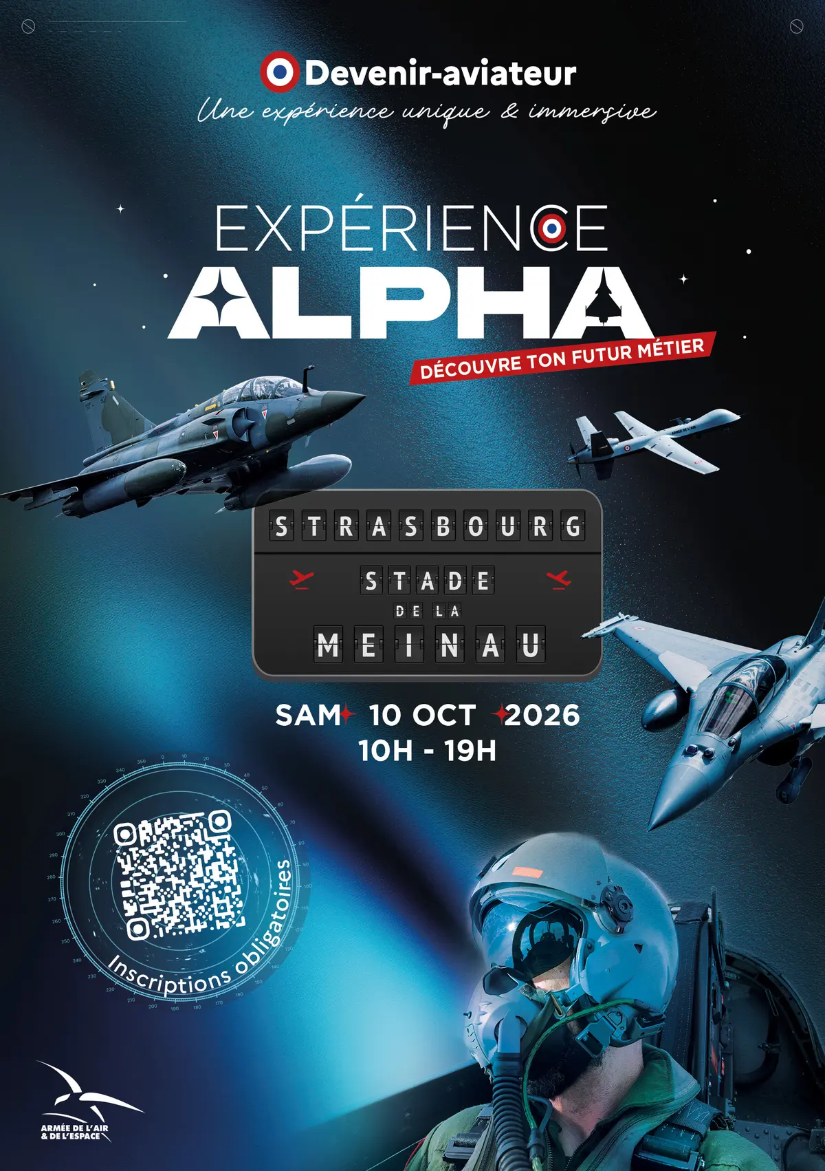 Expérience Alpha au Stade de la Meinau : plongez dans l'univers de l'Armée de l'air et de l'espace