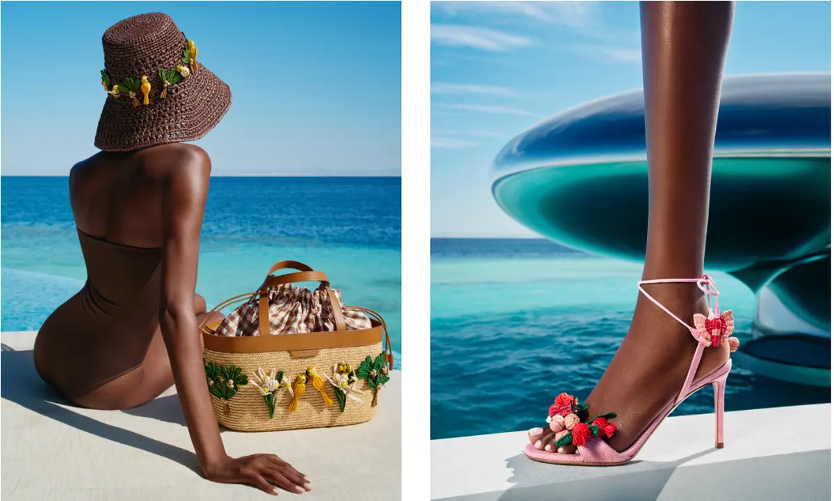 Aquazzura dévoile sa campagne Printemps-Été 2026 au coeur de The Red Sea, une destination saoudienne de luxe aux paysages encore préservés