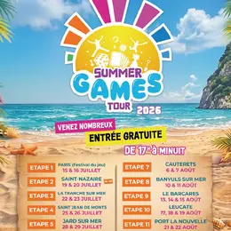Le Summer Games Tour 2026, le grand festival de jeux en famille qui sillonne la France cet été