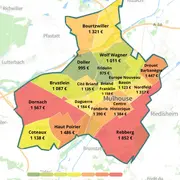 Immobilier Mulhouse : le prix du m² à l'achat fin 2025, quartier par quartier