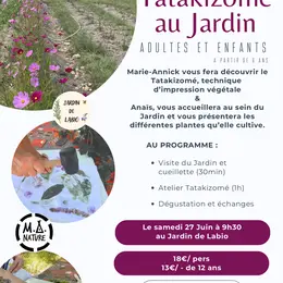 Impression végétale : atelier Tatakizomé