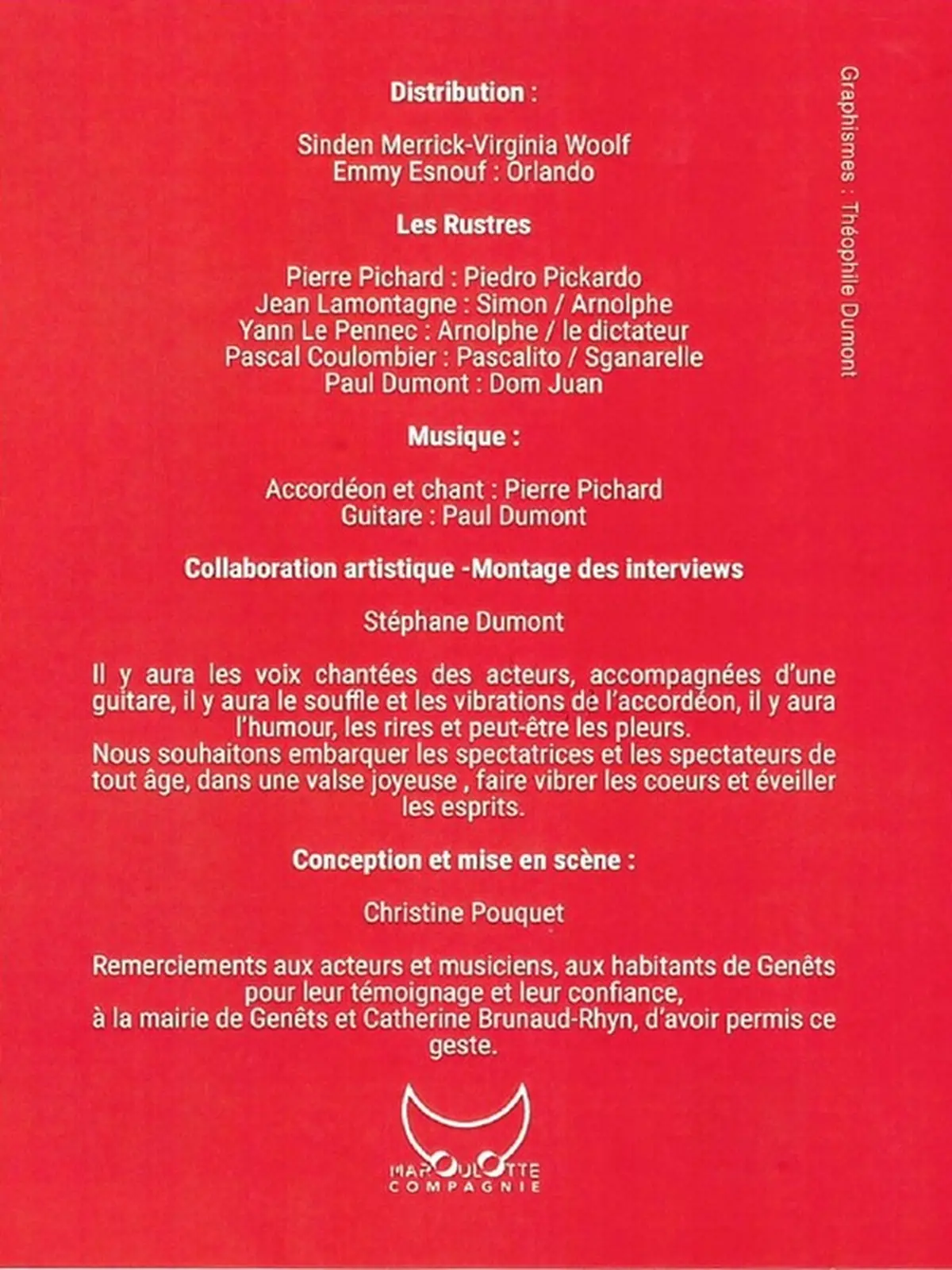 Impromptu théâtral et musical Les femmes toujours les femmes