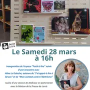 Inauguration de l'espace Facile à Lire et rencontre d'une auteure