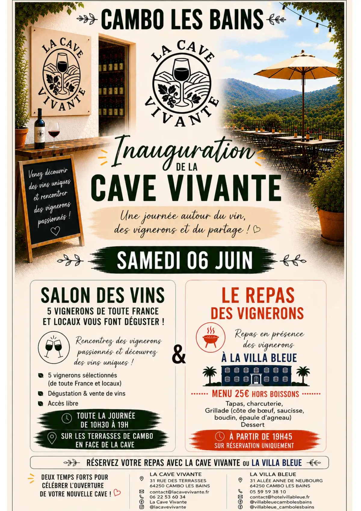 Inauguration de la Cave Vivante