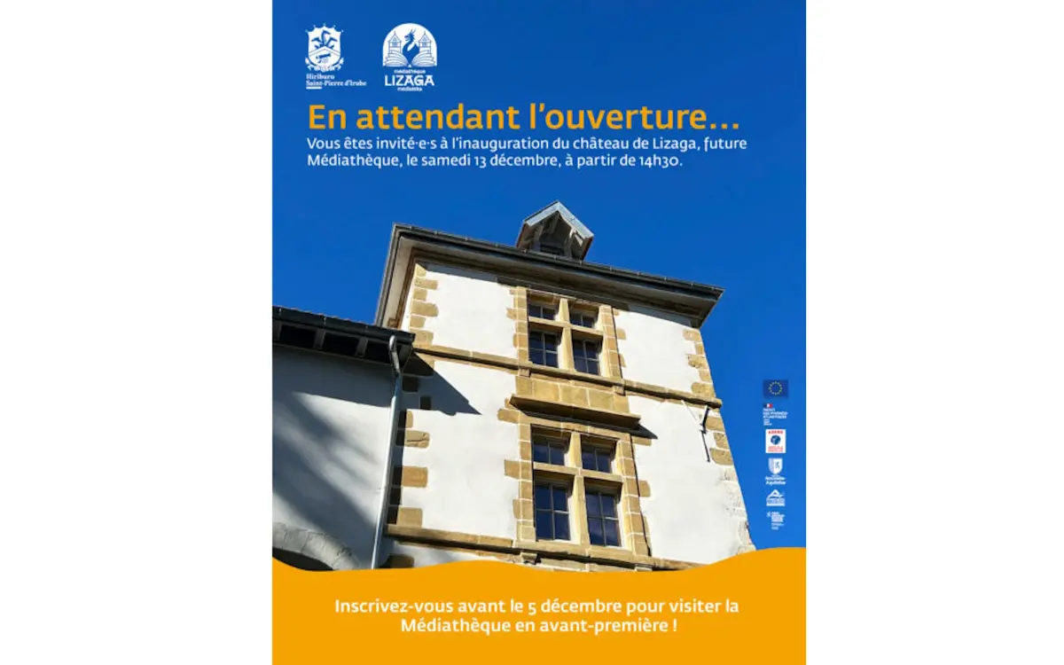 Inauguration de la médiathèque Lizaga