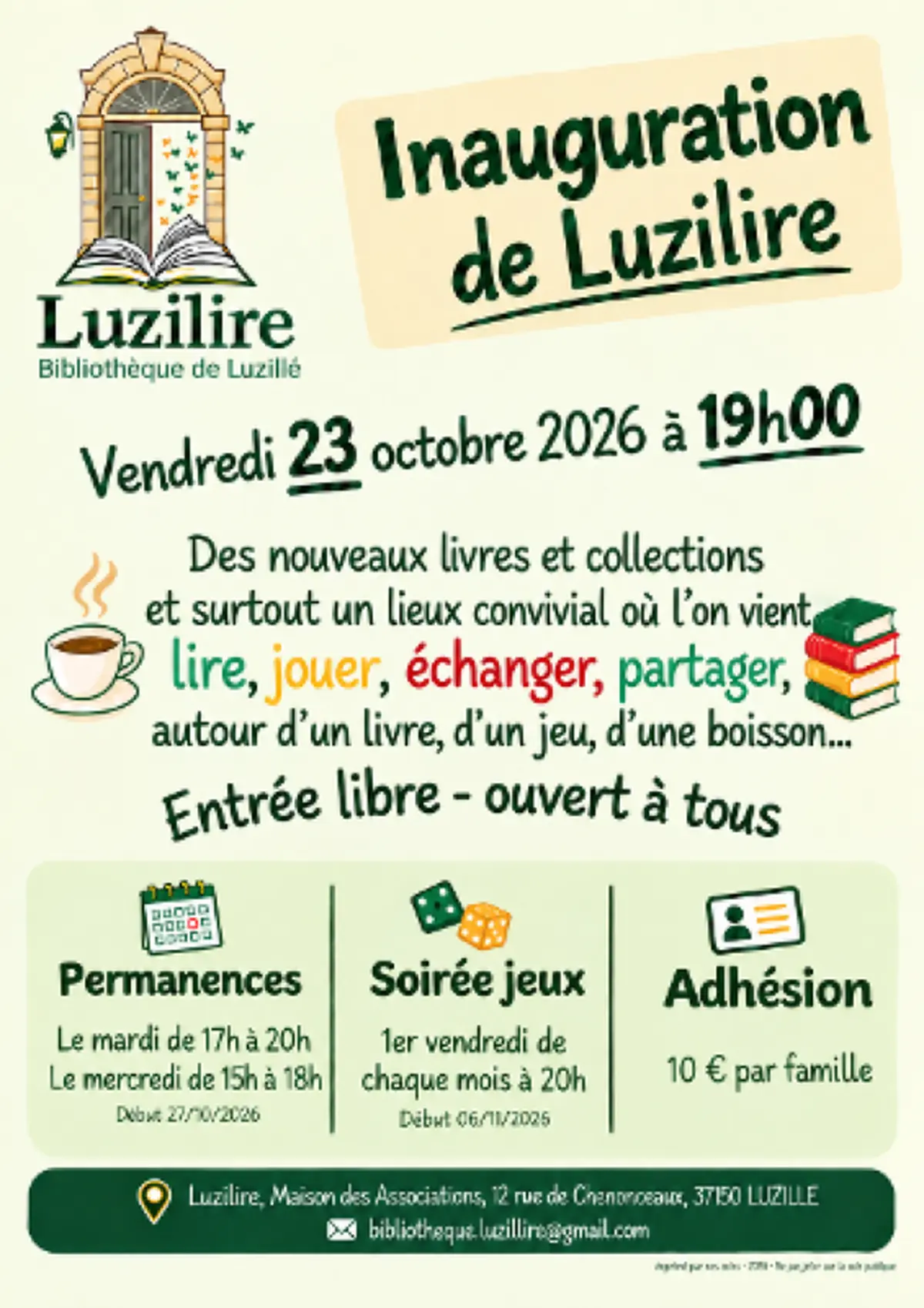 Inauguration de Luzilire - Luzilire (Bibliothèque de Luzilié)
