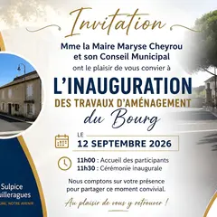 Inauguration des travaux d'aménagement du bourg