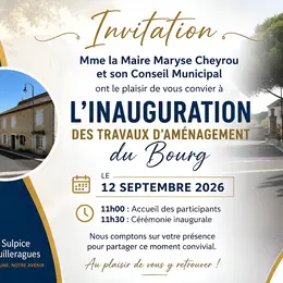 Inauguration des travaux d'aménagement du bourg