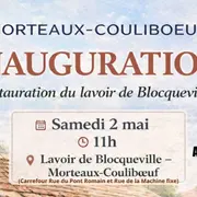 Inauguration des travaux de restauration du Lavoir de Blocqueville à Morteaux-Couliboeuf