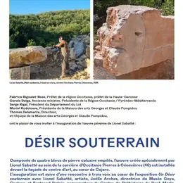 Inauguration -Désir Souterrain- Magcp Cajarc