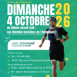 Inauguration du 20ème circuit Trail : Les Chemins forestiers de l'Hermitain