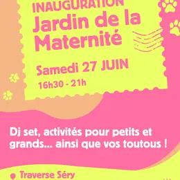Inauguration du jardin de la Maternité